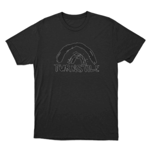 Turnstile Double Rainbow Unisex T Shirt Black