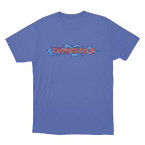 Turnstile Flames Unisex T Shirt Blue